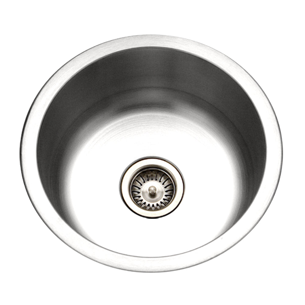 Houzer 18" Stainless Steel Undermount Bar/Prep Sink, Round, CF-1830-1