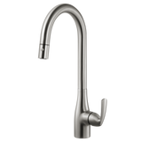Houzer Cora Pull Down Kitchen Faucet Brushed Nickel, CORPD-569-BN