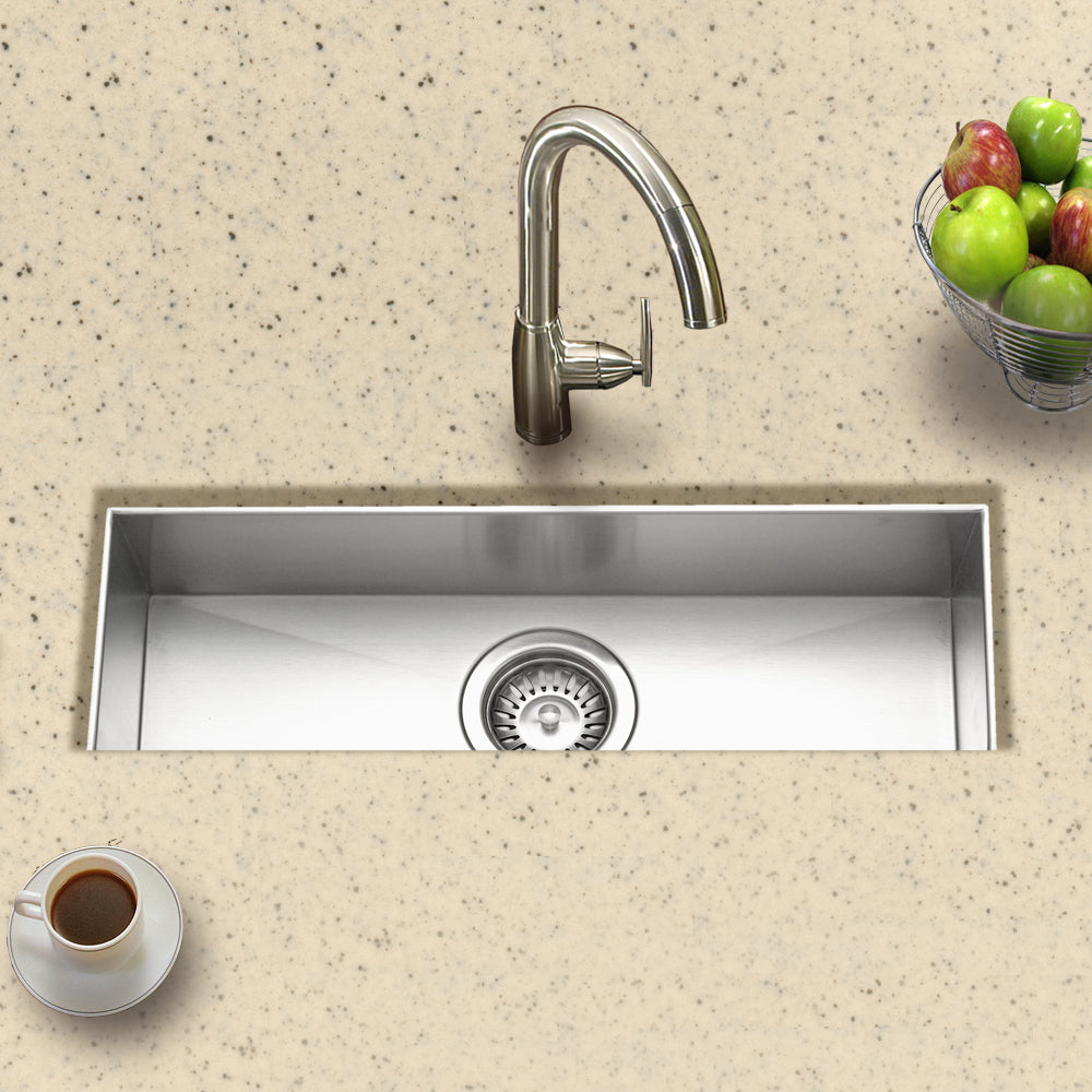 Houzer Contempo 9" Undermount Stainless Steel Kitchen Sink, 18 Gauge, CTB-2385