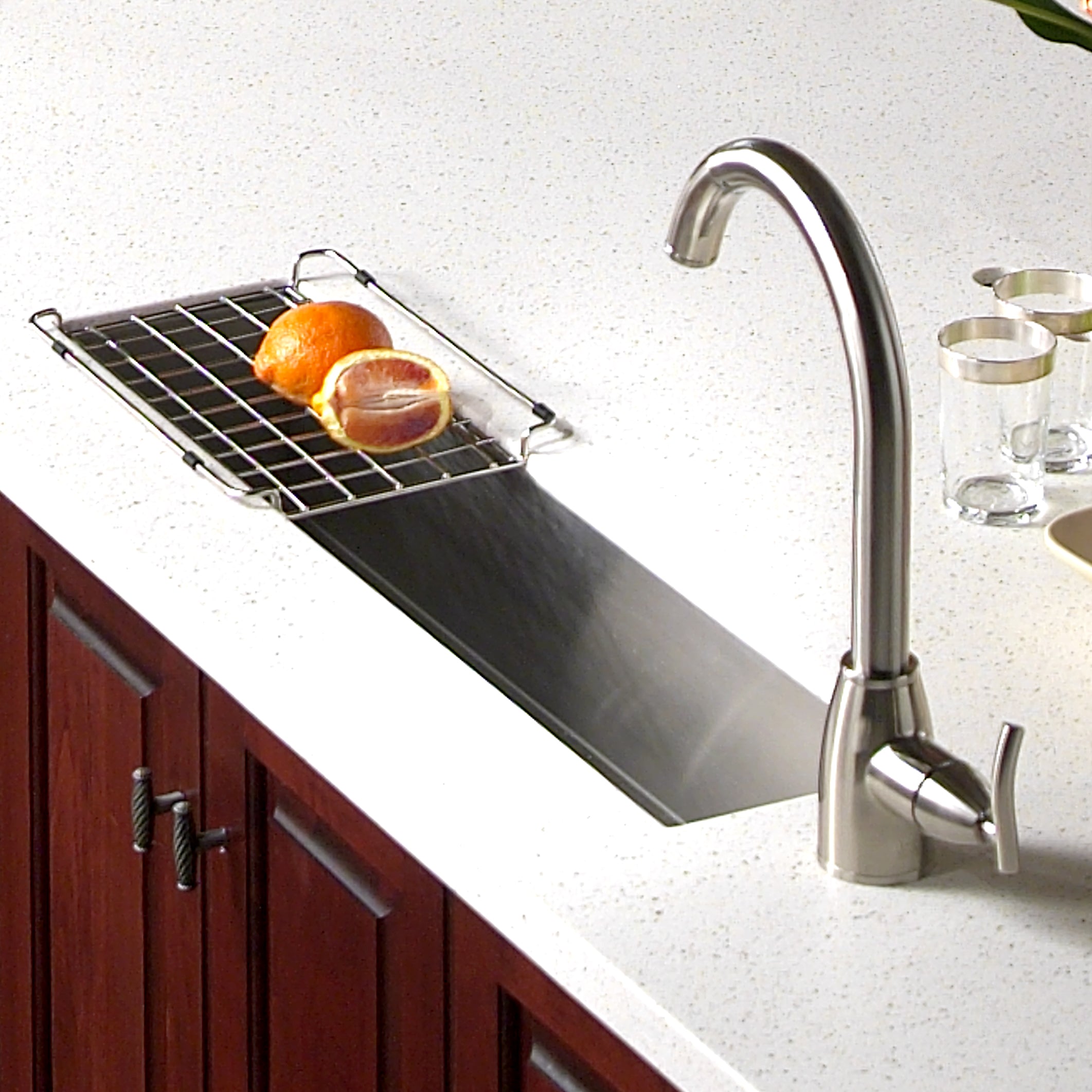 Houzer 32" Stainless Steel Undermount Bar/Prep Sink, Rectangle, CTB-3285 - The Sink Boutique