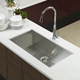 Houzer 32" Stainless Steel Undermount Single Bowl Kitchen Sink, CTG-3200 - The Sink Boutique