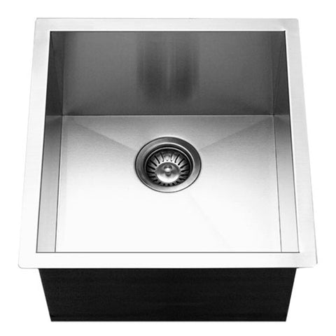 Houzer 17" Stainless Steel Undermount Zero Radius Prep Sink Bar Sink, CTR-1700
