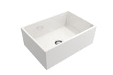 Crestwood 27" Fireclay Farmhouse Sink, White, CW-MOD-27-WHITE - The Sink Boutique