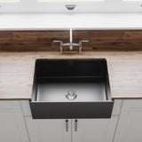 Crestwood 27" Fireclay Farmhouse Sink, Charcoal, CW-MOD-27-CHARCOAL - The Sink Boutique