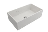 Crestwood 33" Fireclay Farmhouse Sink, White, CW-MOD-33-WHITE - The Sink Boutique