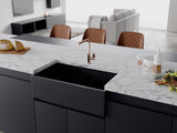Crestwood 33" Fireclay Farmhouse Sink, Charcoal, CW-MOD-33-CHARCOAL - The Sink Boutique