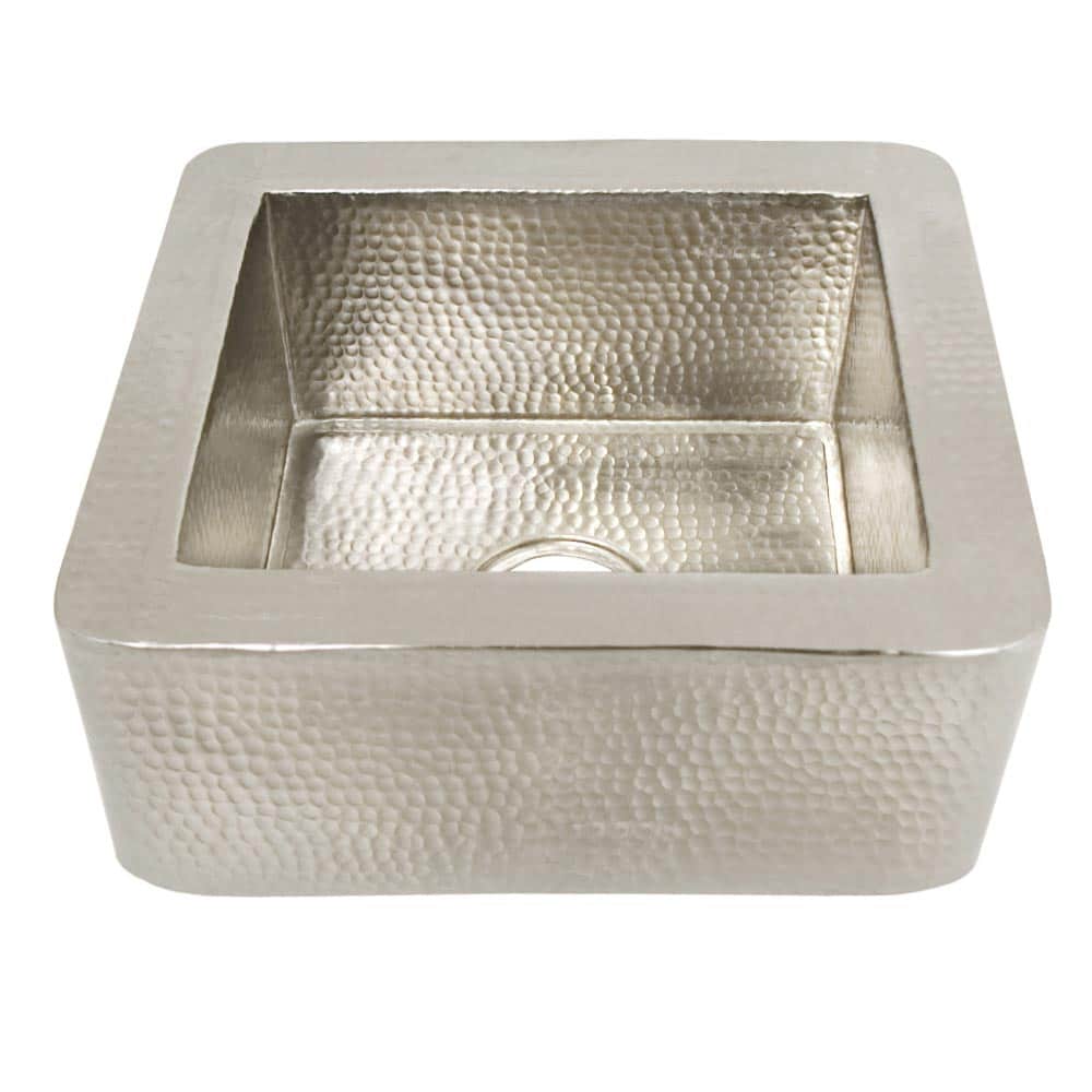 Native Trails Cabana 18" Nickel Farmhouse Sink, Brushed Nickel, CPS513