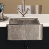 Native Trails Cabana 18" Nickel Farmhouse Sink, Brushed Nickel, CPS513