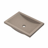 Native Trails Cabrillo 21" Rectangle NativeStone Concrete Bathroom Sink, Earth, NSL2014-E