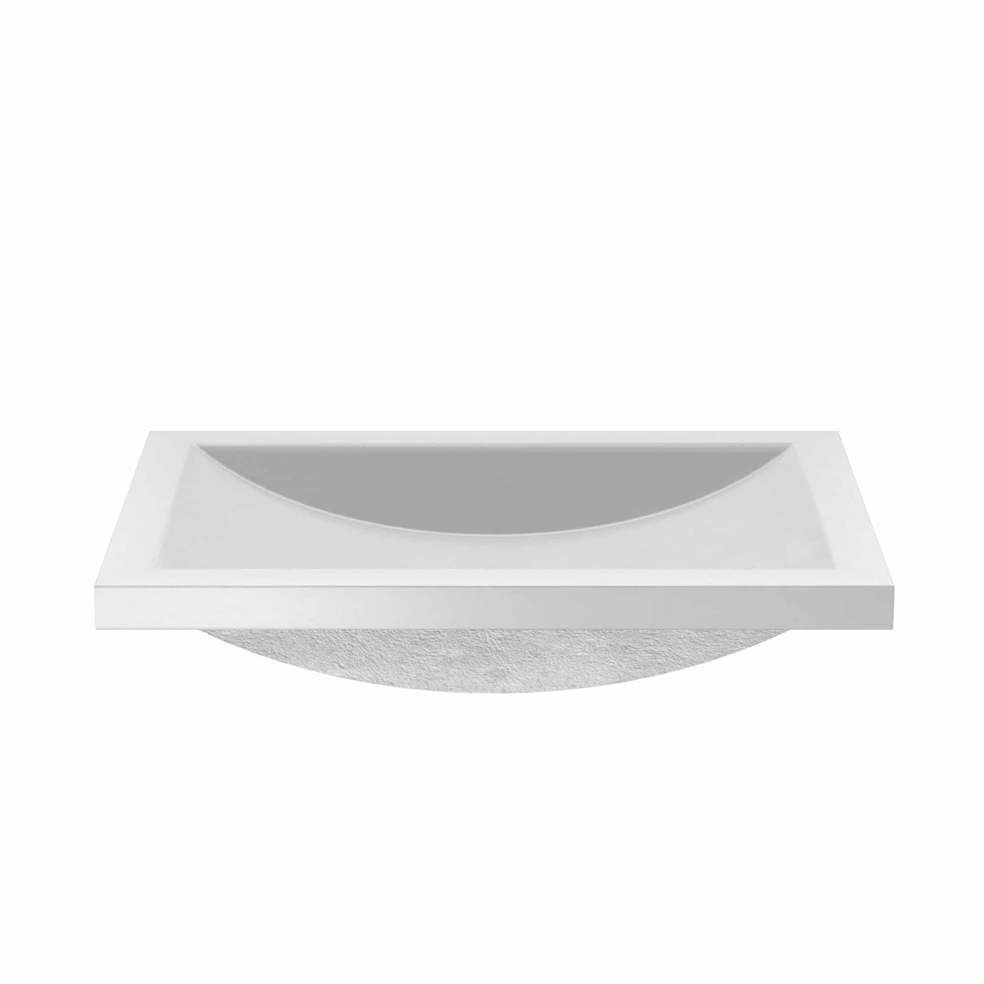 Native Trails Cabrillo 21" Rectangle NativeStone Concrete Bathroom Sink, Pearl, NSL2014-P