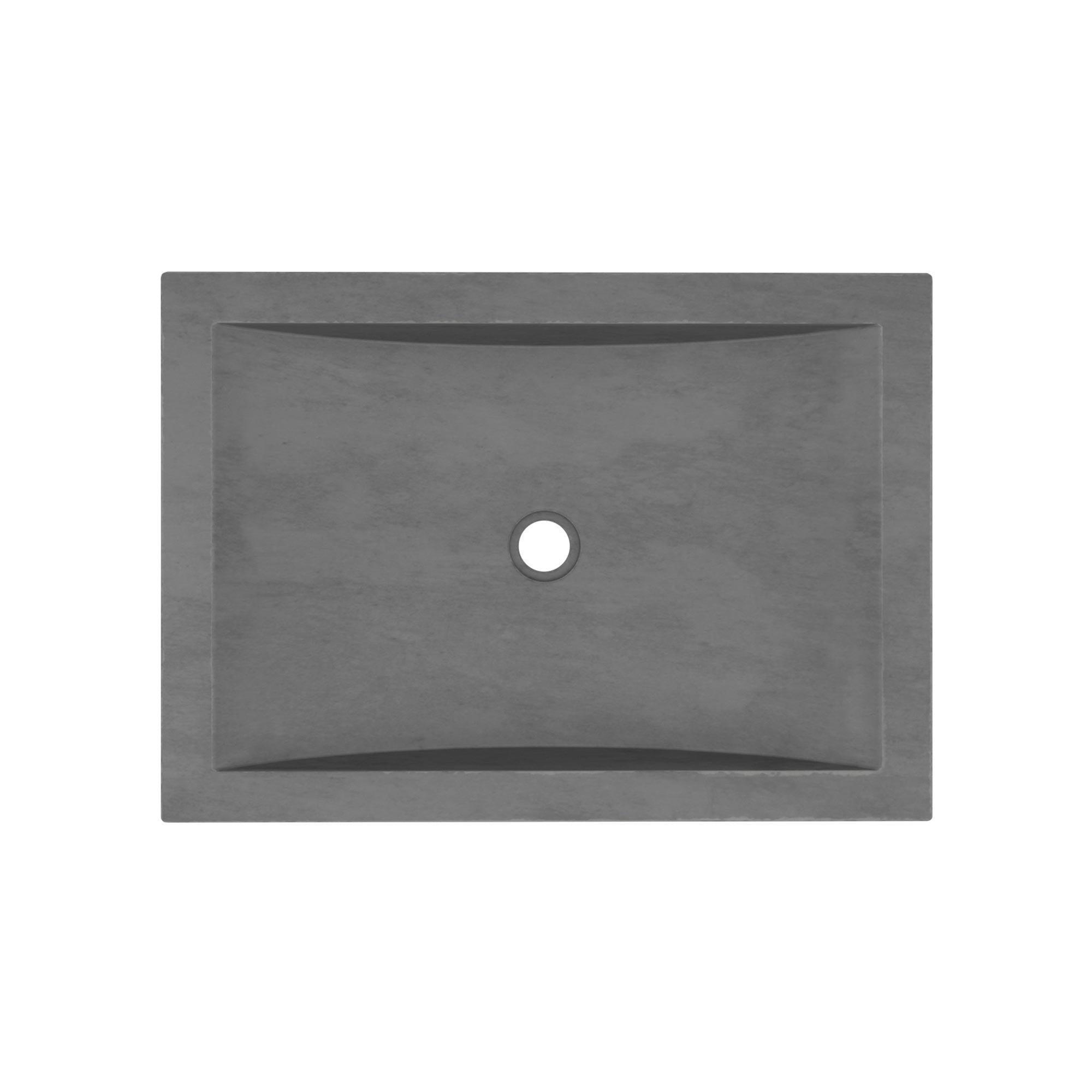 Native Trails Cabrillo 21" Rectangle NativeStone Concrete Bathroom Sink, Slate, NSL2014-S