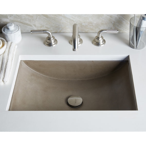 Native Trails Cabrillo 21" Rectangle NativeStone Concrete Bathroom Sink, Earth, NSL2014-E