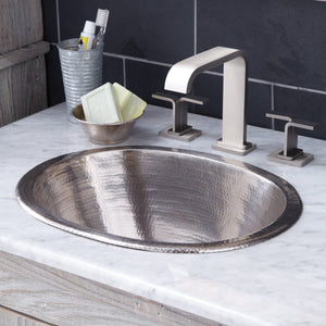 Alternate Image for Native Trails Cameo 17" Oval Nickel Bathroom Sink, Brushed Nickel, CPS548
