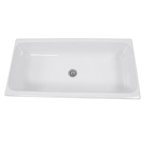 Alternate Image for Nantucket Sinks Brant Point 36" Fireclay Bathroom Sink, White, Canal35-90