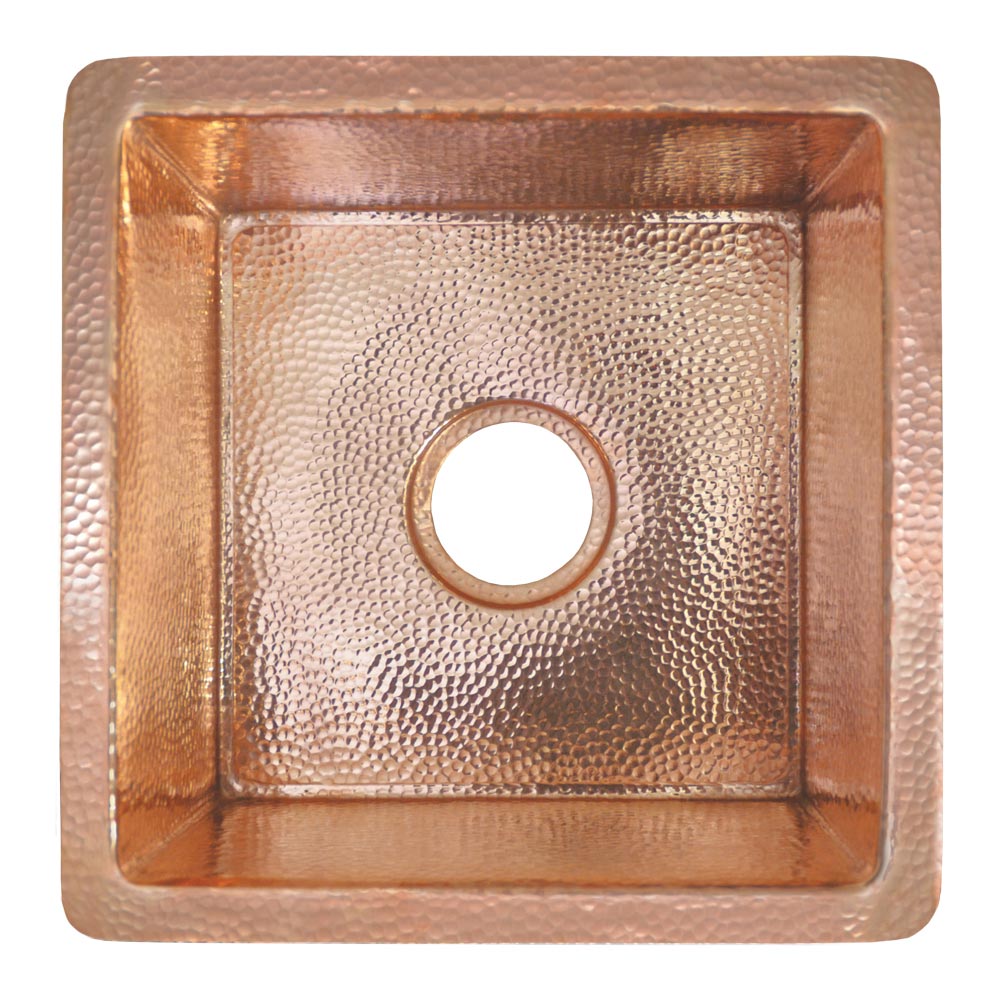 Native Trails Cantina 15" Copper Bar/Prep Sink, Polished Copper, CPS434