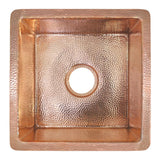Native Trails Cantina 15" Copper Bar/Prep Sink, Polished Copper, CPS434 - The Sink Boutique