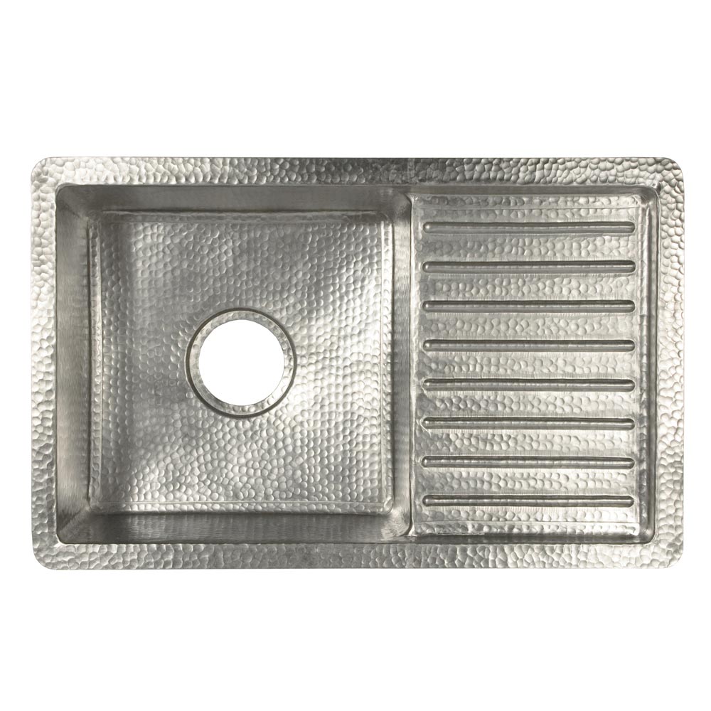 Native Trails Cantina Pro 24" Nickel Bar/Prep Sink, Brushed Nickel, CPS533