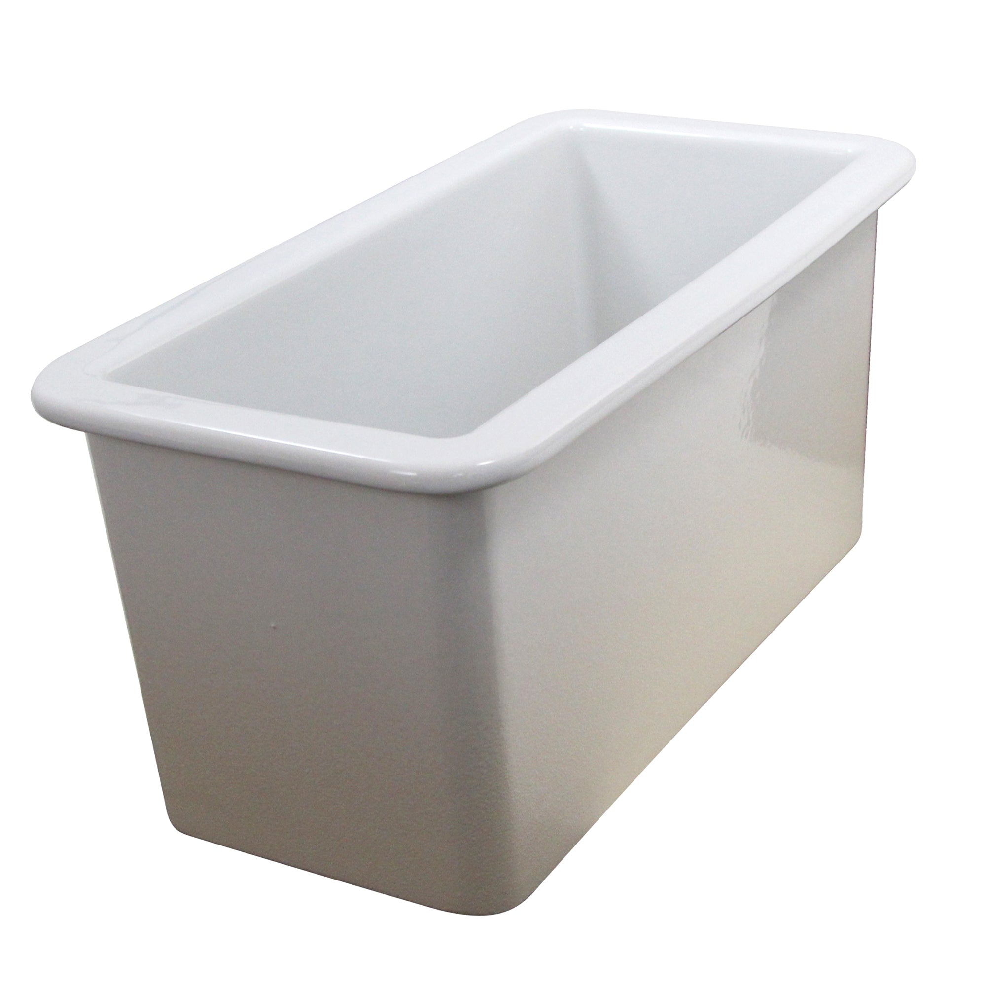 Nantucket Sinks Cape 9" Rectangle Fireclay Bar/Kitchen Sink with Accessories, White, CAPE189