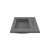Native Trails 36" Capistrano ADA Vanity Top with Integral Trough Sink in Slate, 8" Widespread Faucet Cutout, NSVT36-S