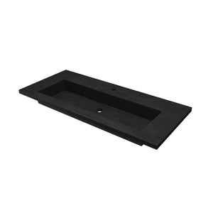 Alternate Image for Native Trails 48" Capistrano ADA Vanity Top with Integral Trough Sink in Charcoal, Single Faucet Cutout, NSVT48-C1