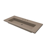 Native Trails 48" Capistrano ADA Vanity Top with Integral Trough Sink in Earth, 8" Widespread Faucet Cutout, NSVT48-E