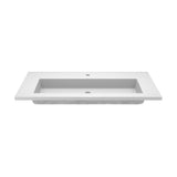 Native Trails 48" Capistrano ADA Vanity Top with Integral Trough Sink in Pearl, Single Faucet Cutout, NSVT48-P1