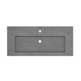Native Trails 48" Capistrano ADA Vanity Top with Integral Trough Sink in Slate, Single Faucet Cutout, NSVT48-S1