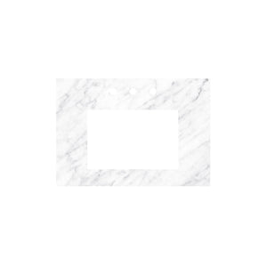 Alternate Image for Native Trails 30" Carrara Vanity Top, Rectangle 18x12 with 3 Faucet Holes, VT30-R1812-CA-3