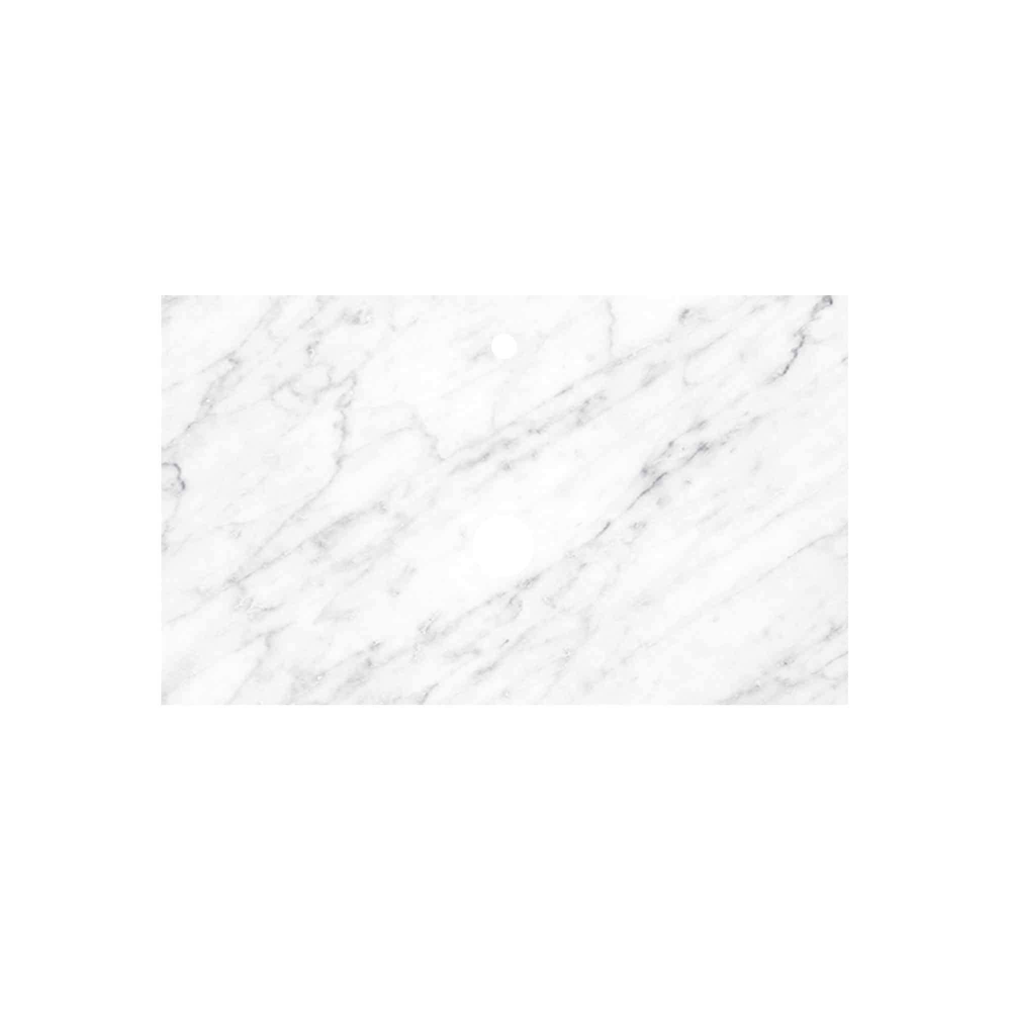 Native Trails 36" Americana Vanity in Anvil with Carrara Marble Top and Lido in Abyss, Single Faucet Hole, BND36-VB-CT-MG-013