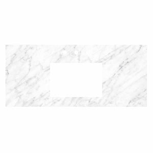 Alternate Image for Native Trails 48" Carrara Vanity Top, Rectangle 18x12 with 3 Faucet Holes, VT48-R1812-CA-3