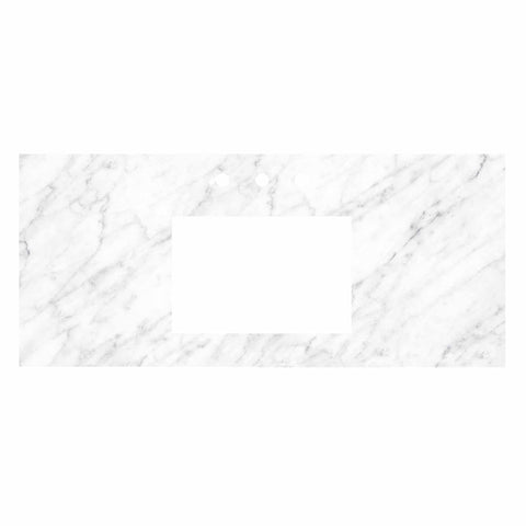 Native Trails 48" Carrara Vanity Top - Rectangle with 8" Widespread Cutout, VNT48-CR