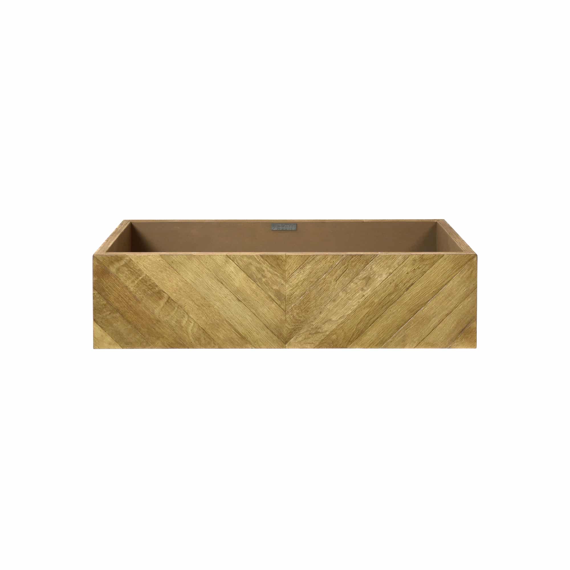 Native Trails 36" Wall Mount Floating Vanity Base in Chardonnay, Reclaimed Oak Wood, Vintner's Collection, VNW191