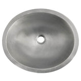 Native Trails Classic 19" Oval Nickel Bathroom Sink, Brushed Nickel, CPS568