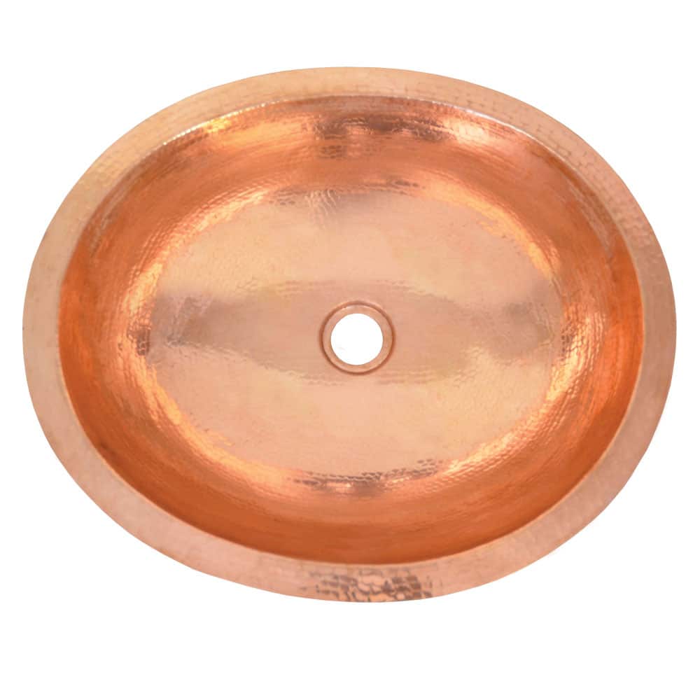 Native Trails Classic 19" Oval Copper Bathroom Sink, Polished Copper, CPS468
