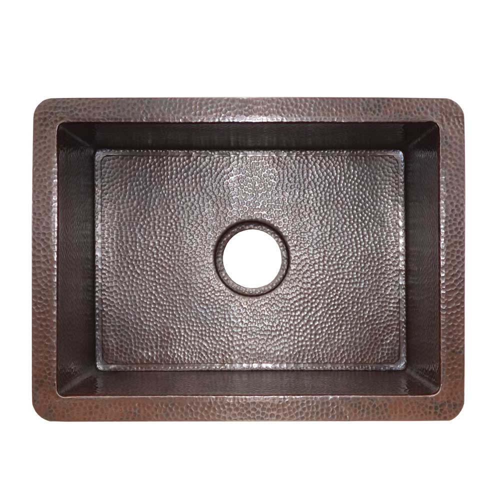 Native Trails Cocina 21" Copper Kitchen Sink, Antique Copper, CPK278