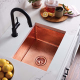 Native Trails Cocina 22" Undermount Copper Kitchen Sink, Polished Copper, CPK478