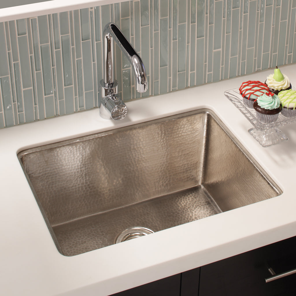 Native Trails Cocina 24 Nickel Kitchen Sink Brushed Nickel Cpk579