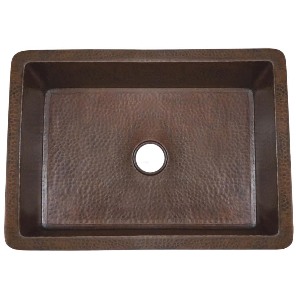 Native Trails Cocina 30" Copper Kitchen Sink, Antique Copper, CPK293
