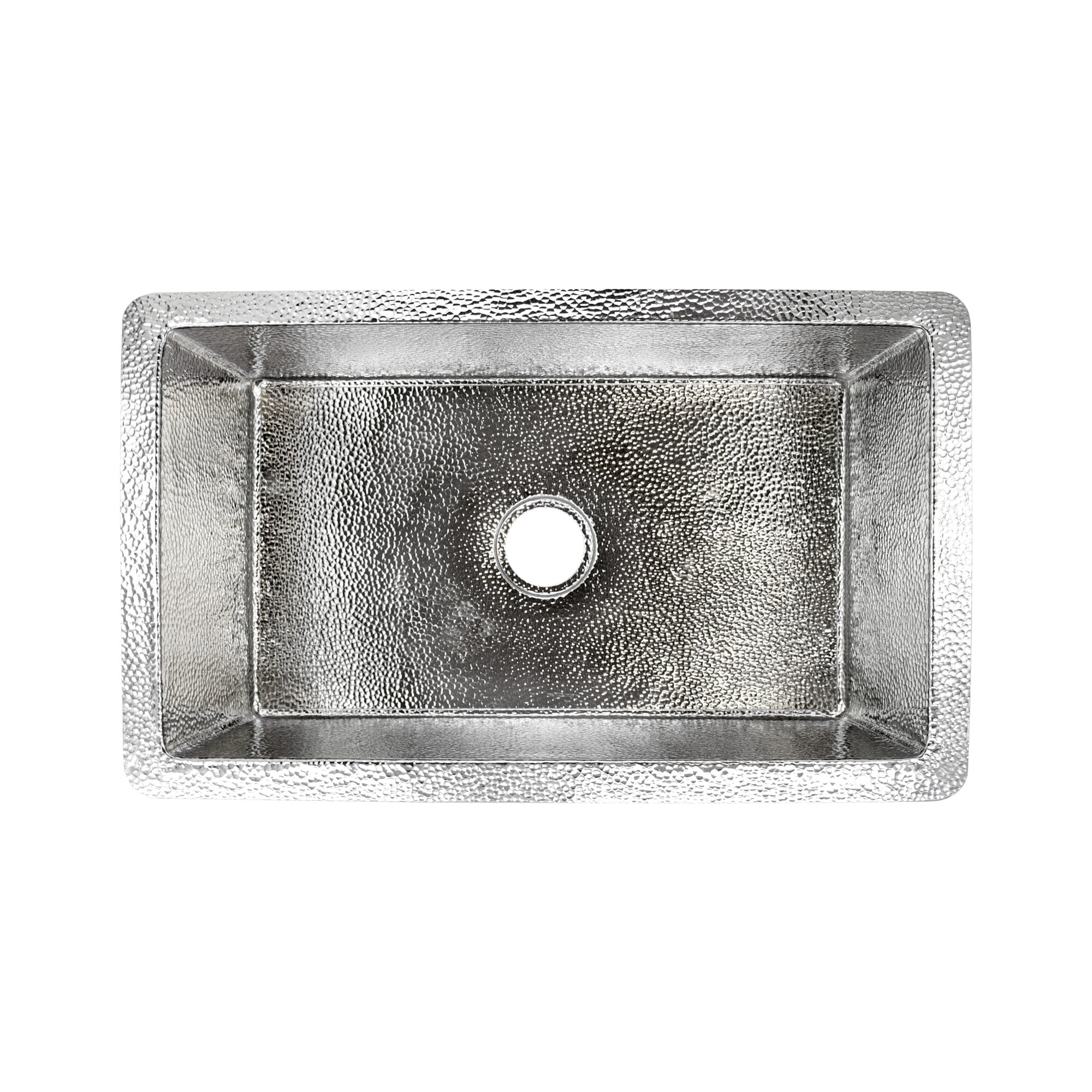 Native Trails Cocina 30" Undermount Copper Kitchen Sink, Polished Nickel, CPK893