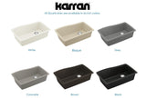 Karran 34" Undermount Quartz Composite Kitchen Sink, Brown, QU-722-BR