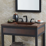 Native Trails 30" Cozumel Vanity Top with Integral Bathroom Sink in Antique Copper, VNT3022