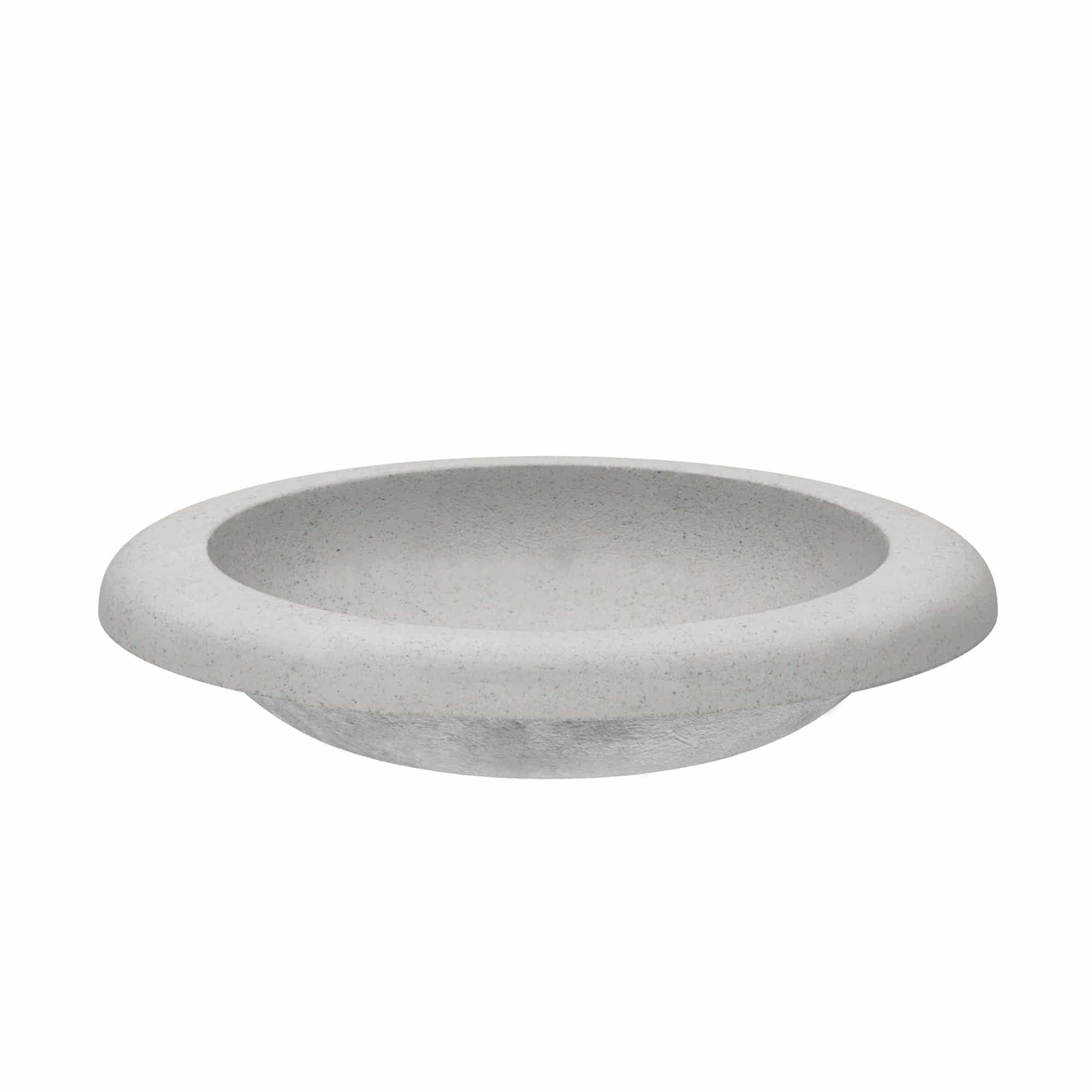 Native Trails Cuyama 21" Round NativeStone Concrete Bathroom Sink, Ash, NSL2115-A