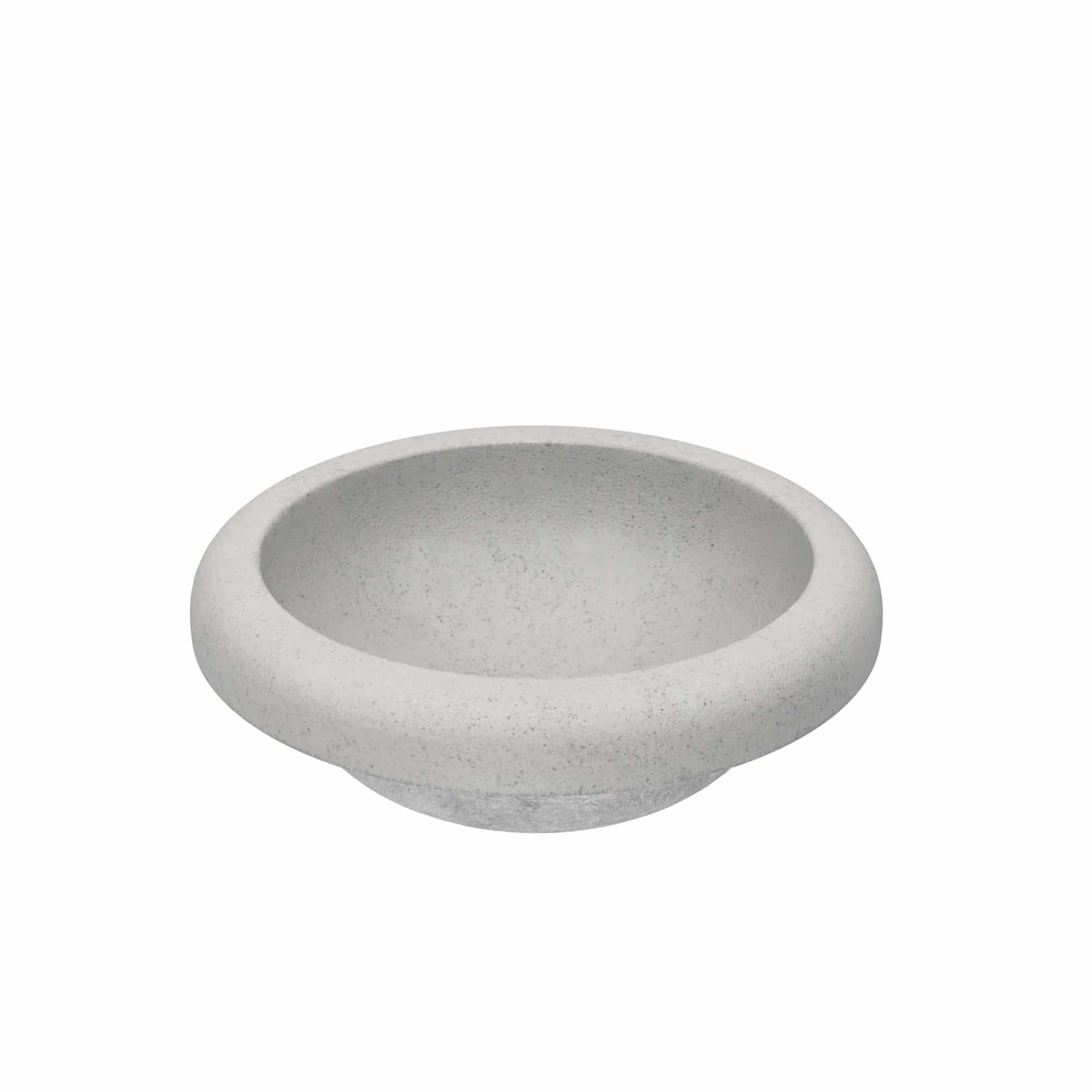 Native Trails Cuyama 21" Round NativeStone Concrete Bathroom Sink, Ash, NSL2115-A
