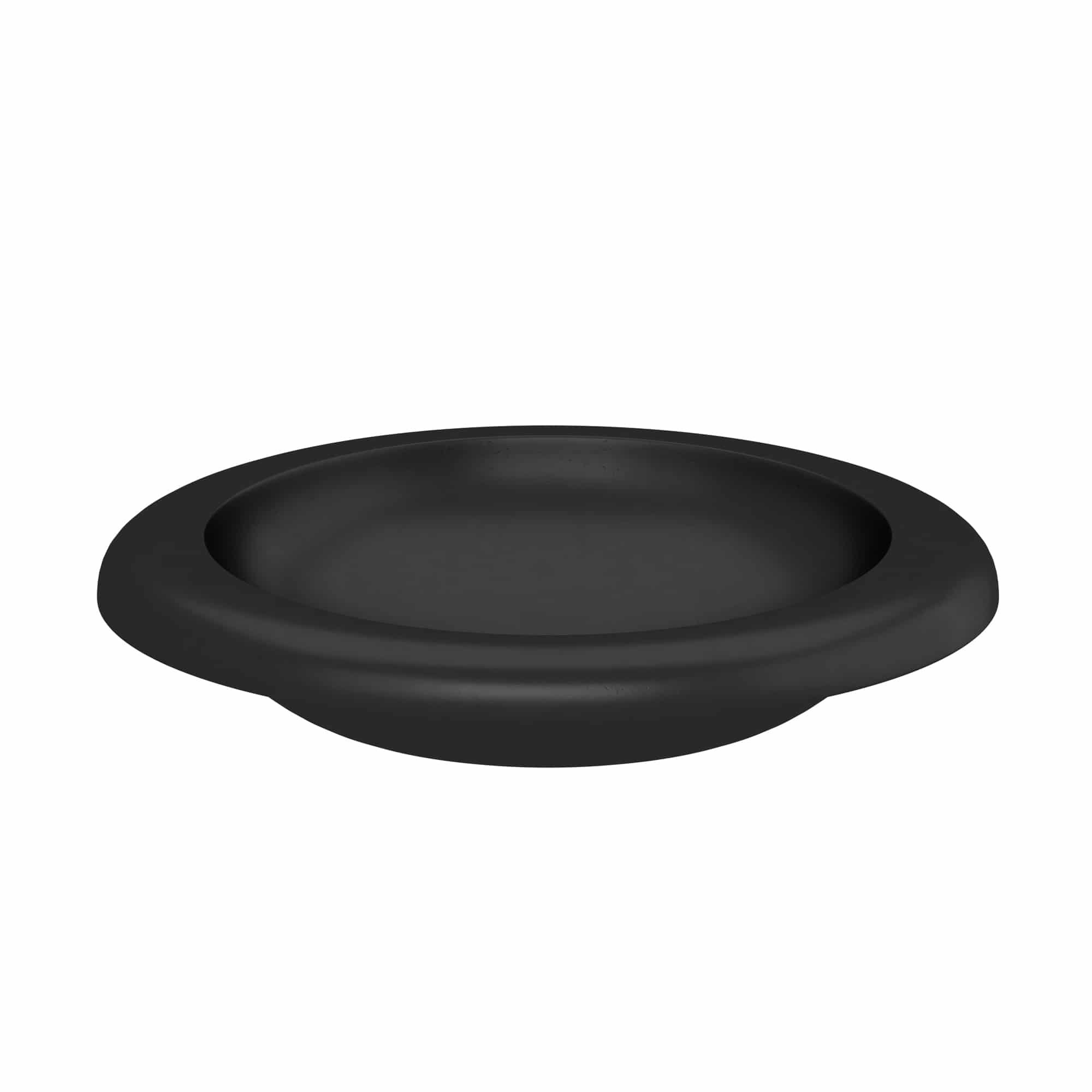 Native Trails Cuyama 21" x 15" Round Drop In NativeStone Concrete ADA Bathroom Sink, Charcoal, NSL2115-C