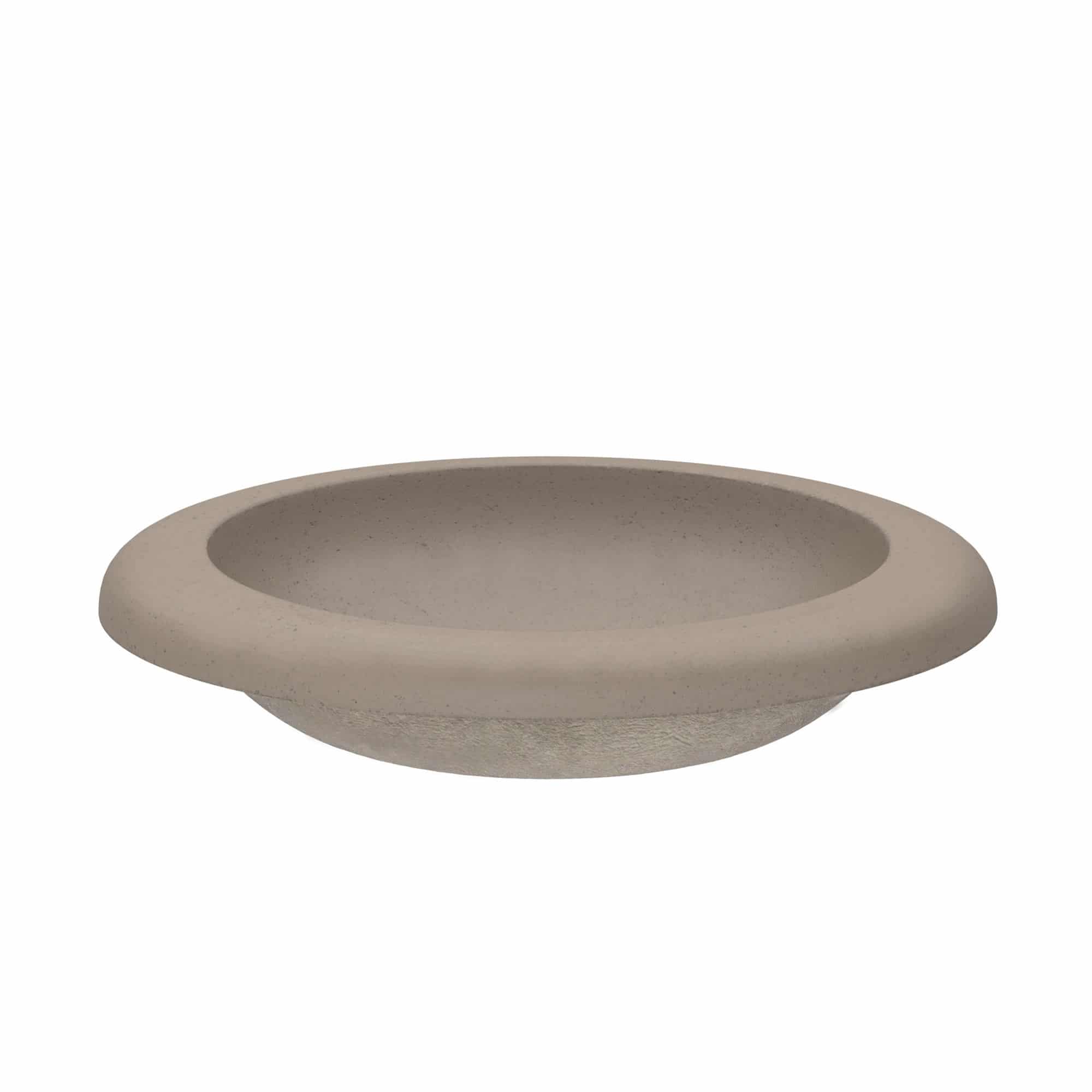 Native Trails Cuyama 21" Round NativeStone Concrete Bathroom Sink, Earth, NSL2115-E