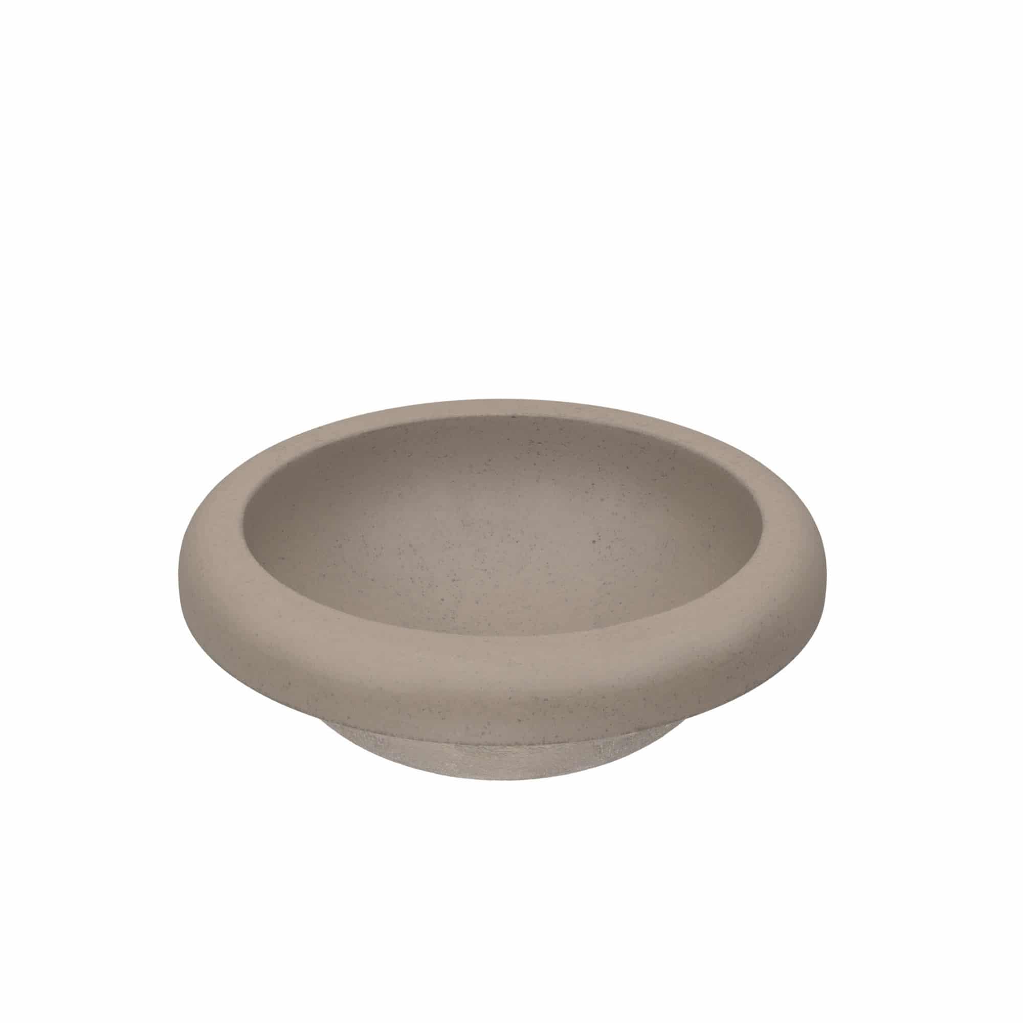 Native Trails Cuyama 21" Round NativeStone Concrete Bathroom Sink, Earth, NSL2115-E