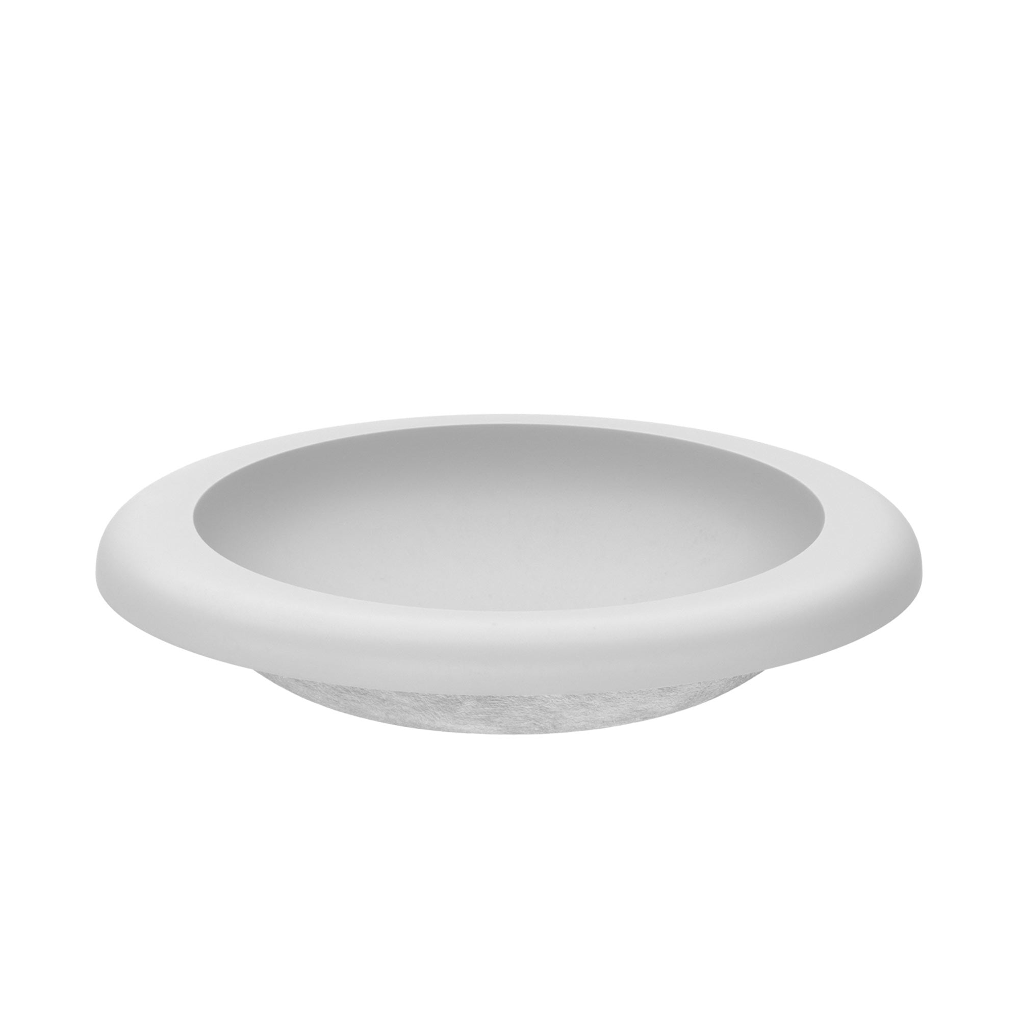 Native Trails Cuyama 21" Round NativeStone Concrete Bathroom Sink, Pearl, NSL2115-P