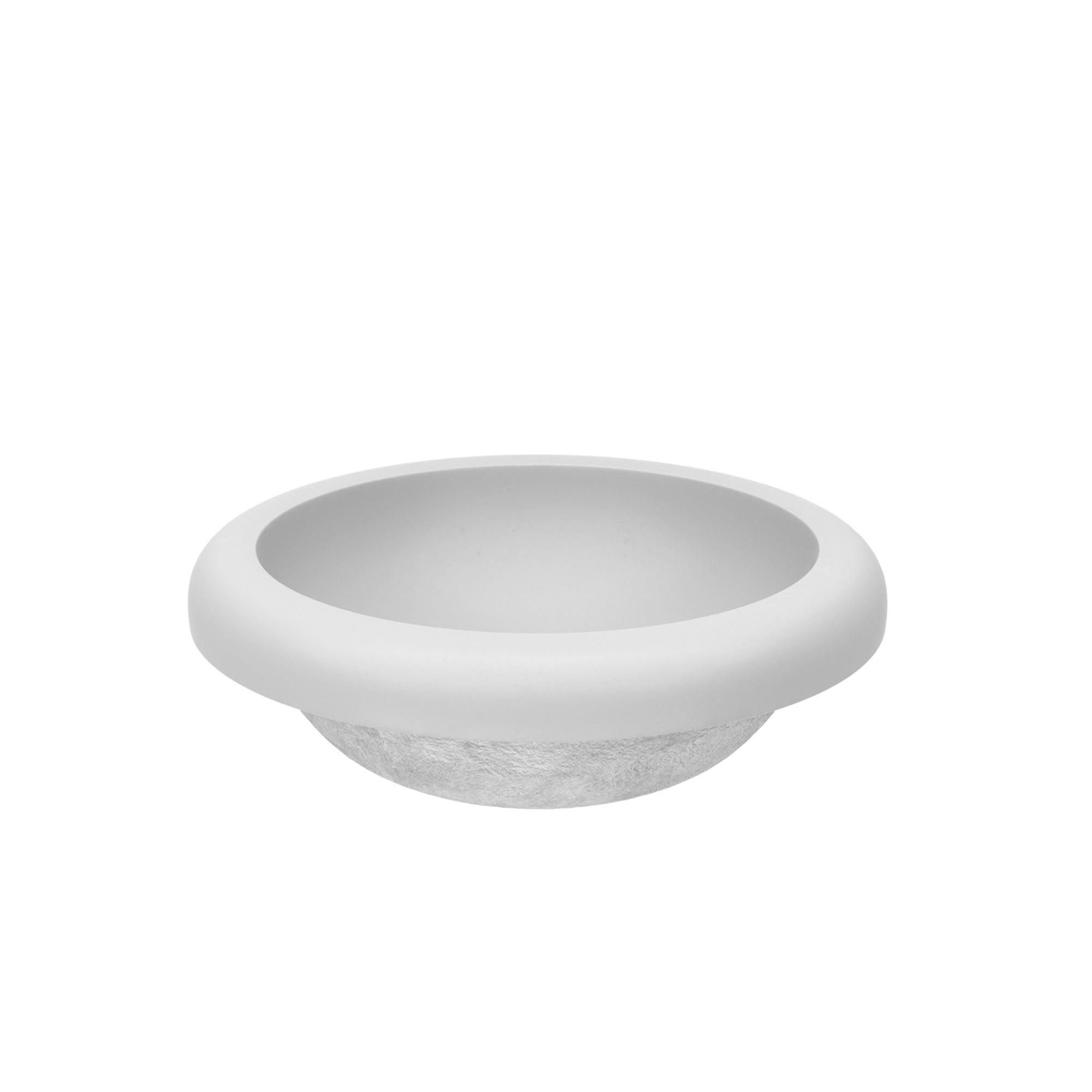 Native Trails Cuyama 21" Round NativeStone Concrete Bathroom Sink, Pearl, NSL2115-P