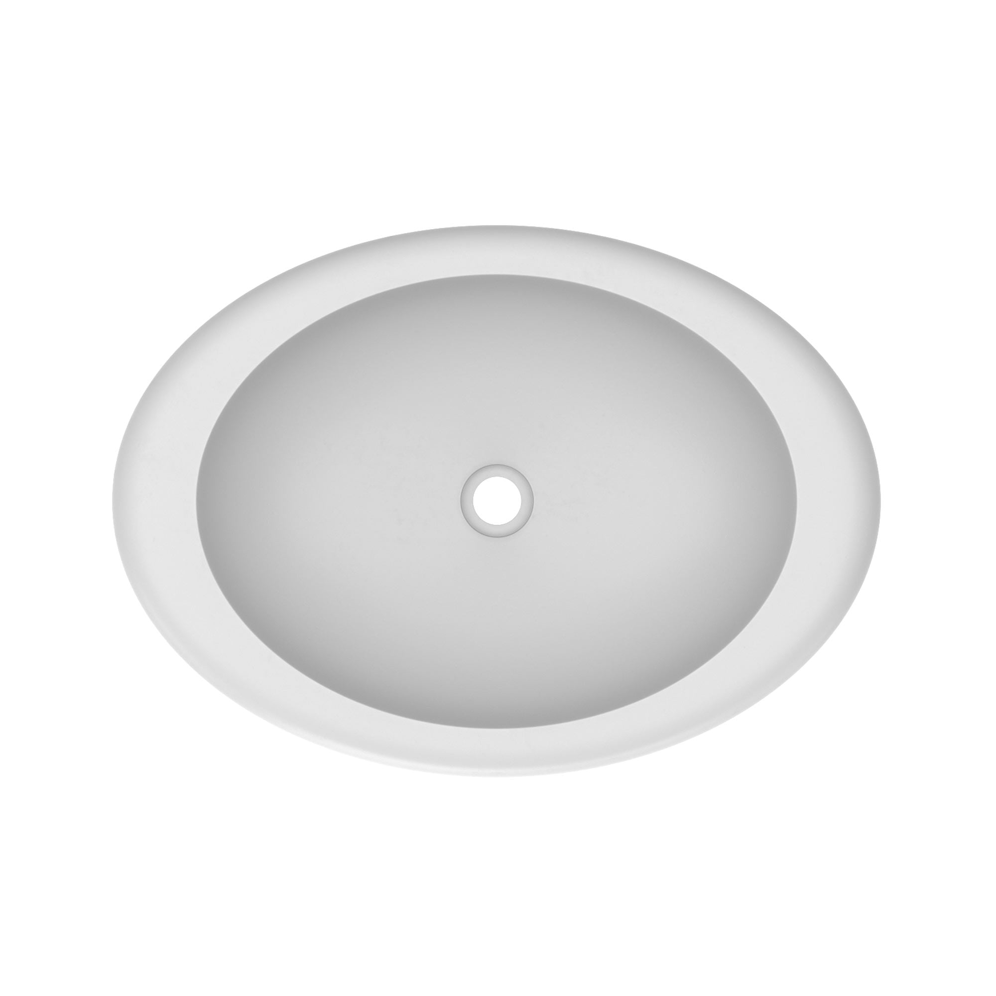 Native Trails Cuyama 21" Round NativeStone Concrete Bathroom Sink, Pearl, NSL2115-P