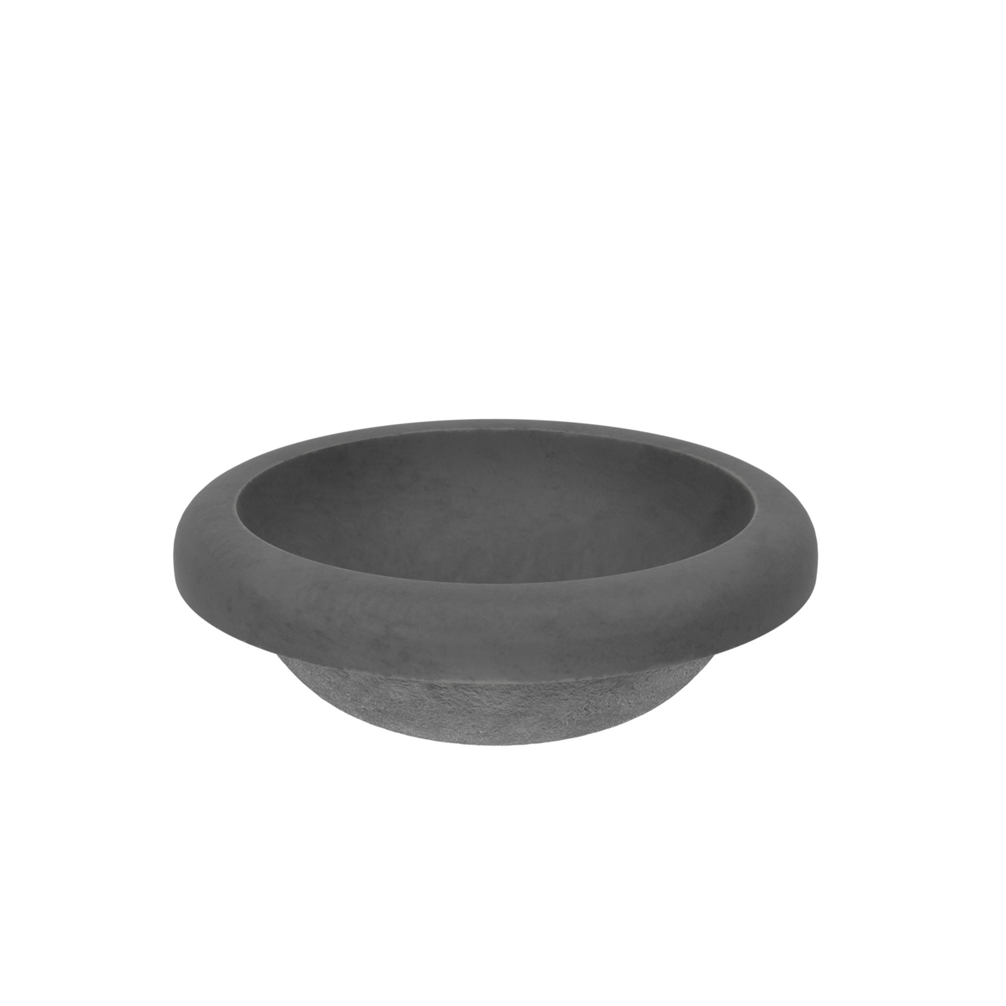 Native Trails Cuyama 21" Round NativeStone Concrete Bathroom Sink, Slate, NSL2115-S